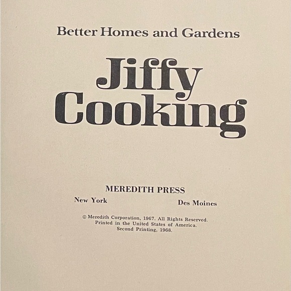 Vintage 1967 Better Homes and Gardens “Jiffy Cooking” Cookbook. - Picture 2 of 8